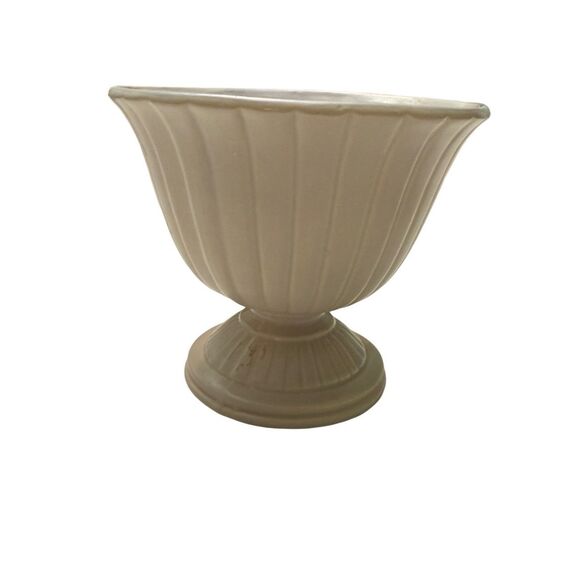 VINTAGE RED WING POTTERY PEDESTAL DISH # 5004 - Picture 4 of 6